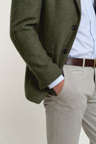 Americana Lana Herringbone Verde - Sohhan