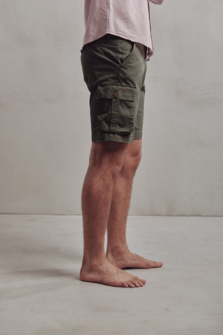 Bermuda Cargo Freddo Verde Khaki - Sohhan