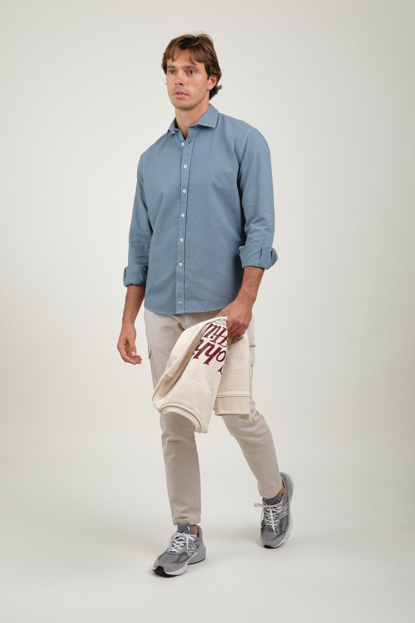 Camisa Ben Nido De Abeja Azul - Sohhan