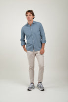 Camisa Ben Nido De Abeja Azul - Sohhan