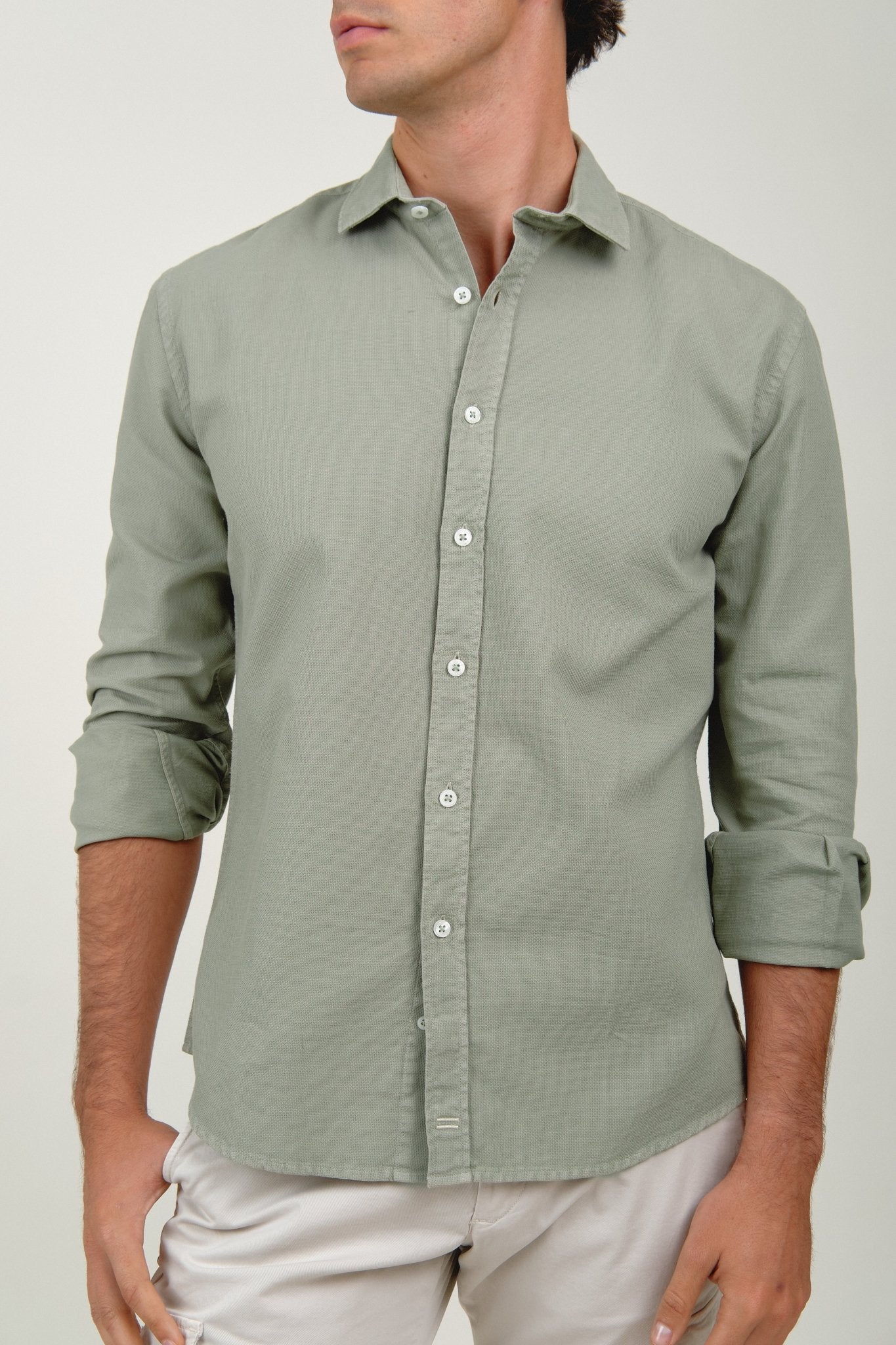 Camisa Ben Nido de Abeja Verde Amazonas - Sohhan