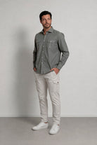 Camisa Dean Colmena Sahara Gris - Sohhan