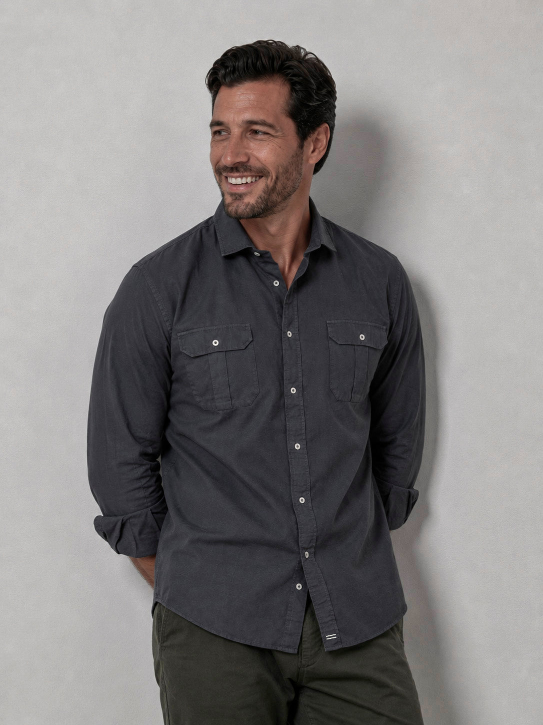 Camisa Dean Colmena Sahara Marino - Sohhan
