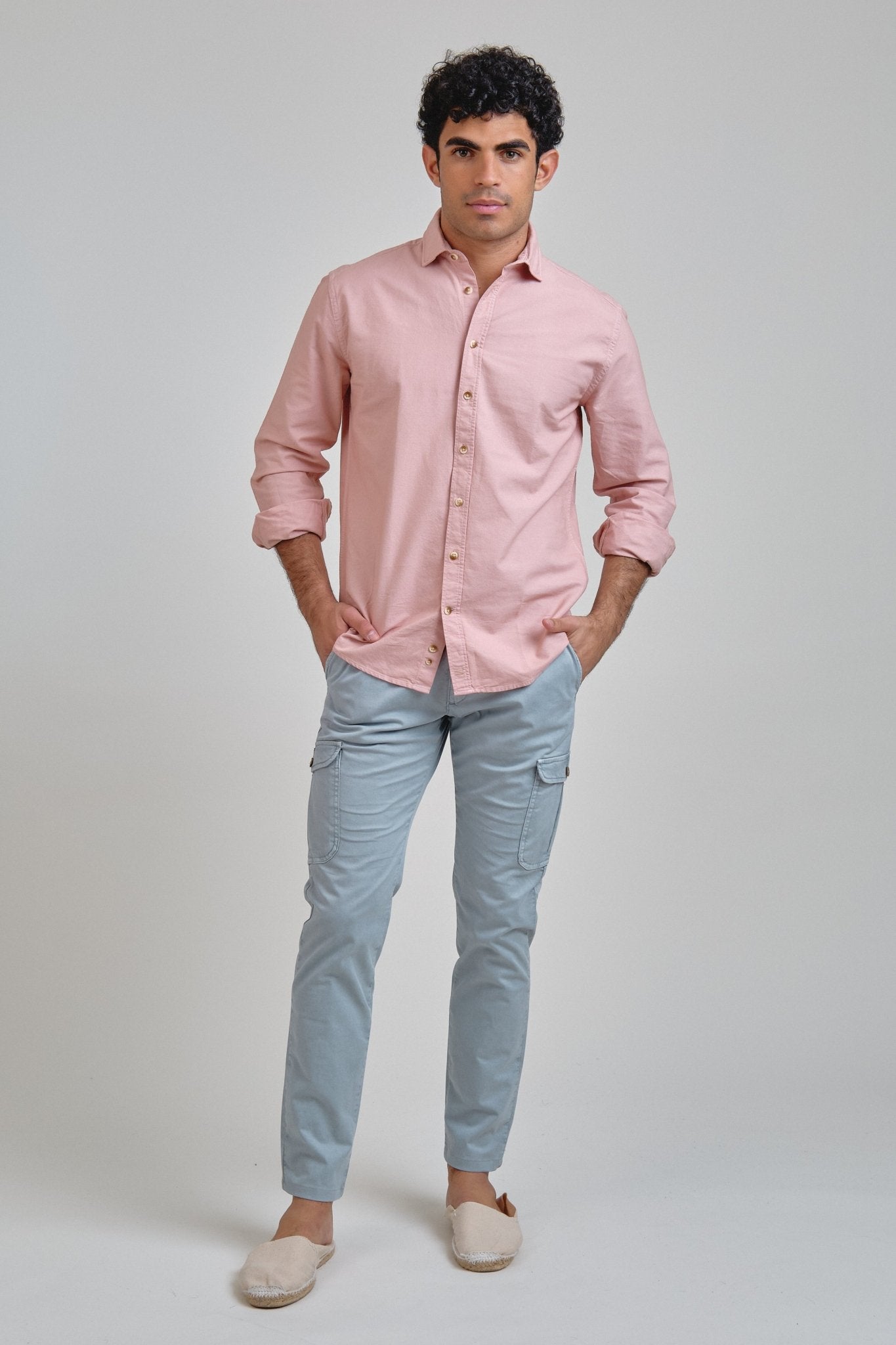 Camisa Essential Oxford Rosa Oslo - Sohhan