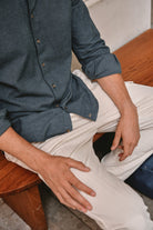 Camisa Fiorenzo Gris Azulado - Sohhan