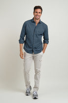 Camisa Fiorenzo Gris Azulado - Sohhan