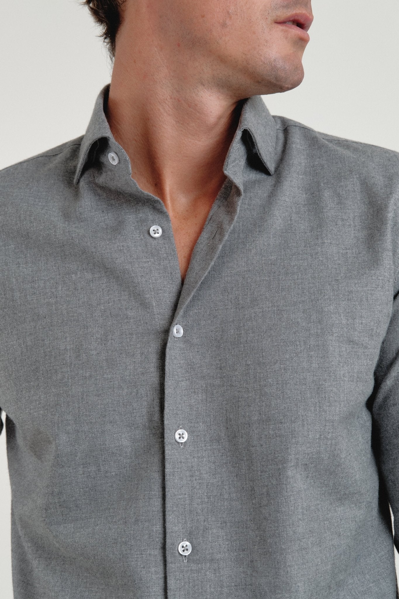 Camisa Franela Ember Gris - Sohhan
