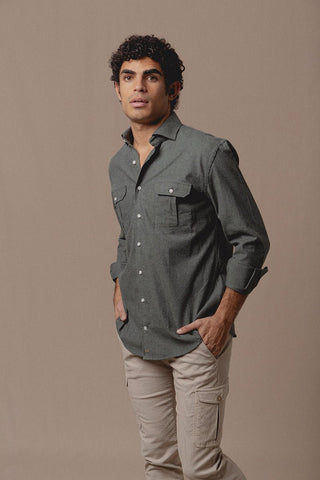 Camisa Franela Sahara Brixton Verde - Sohhan