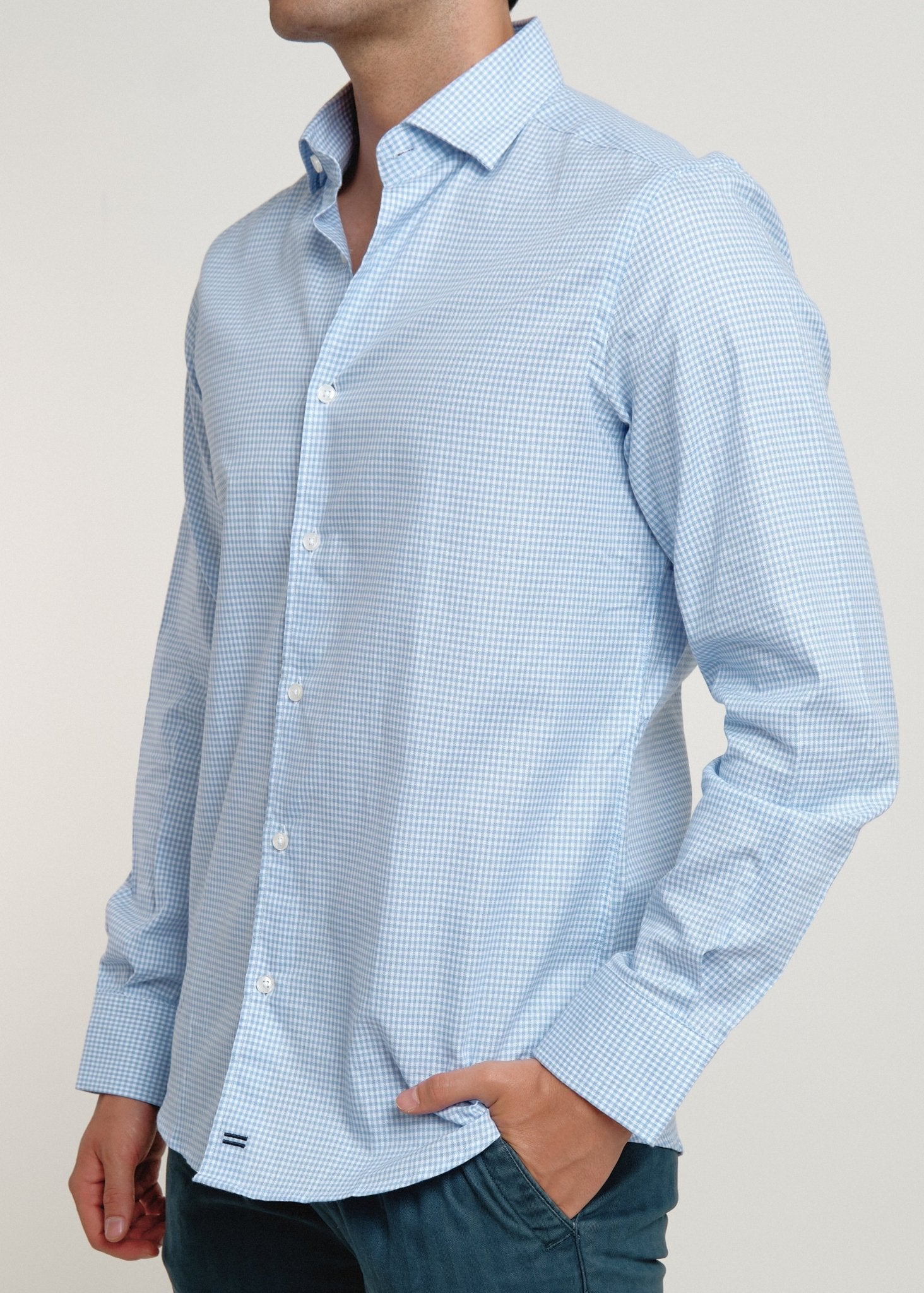Camisa Hamptons Cuadros Azul - Sohhan