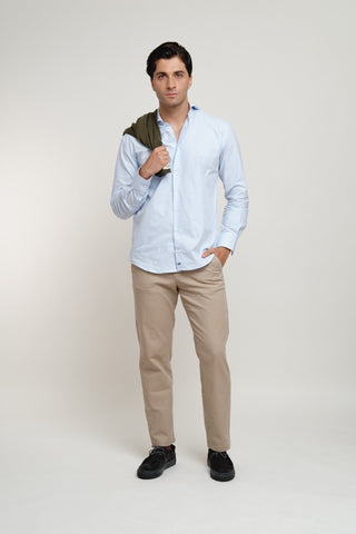 Camisa Harry Rayas Celeste - Sohhan