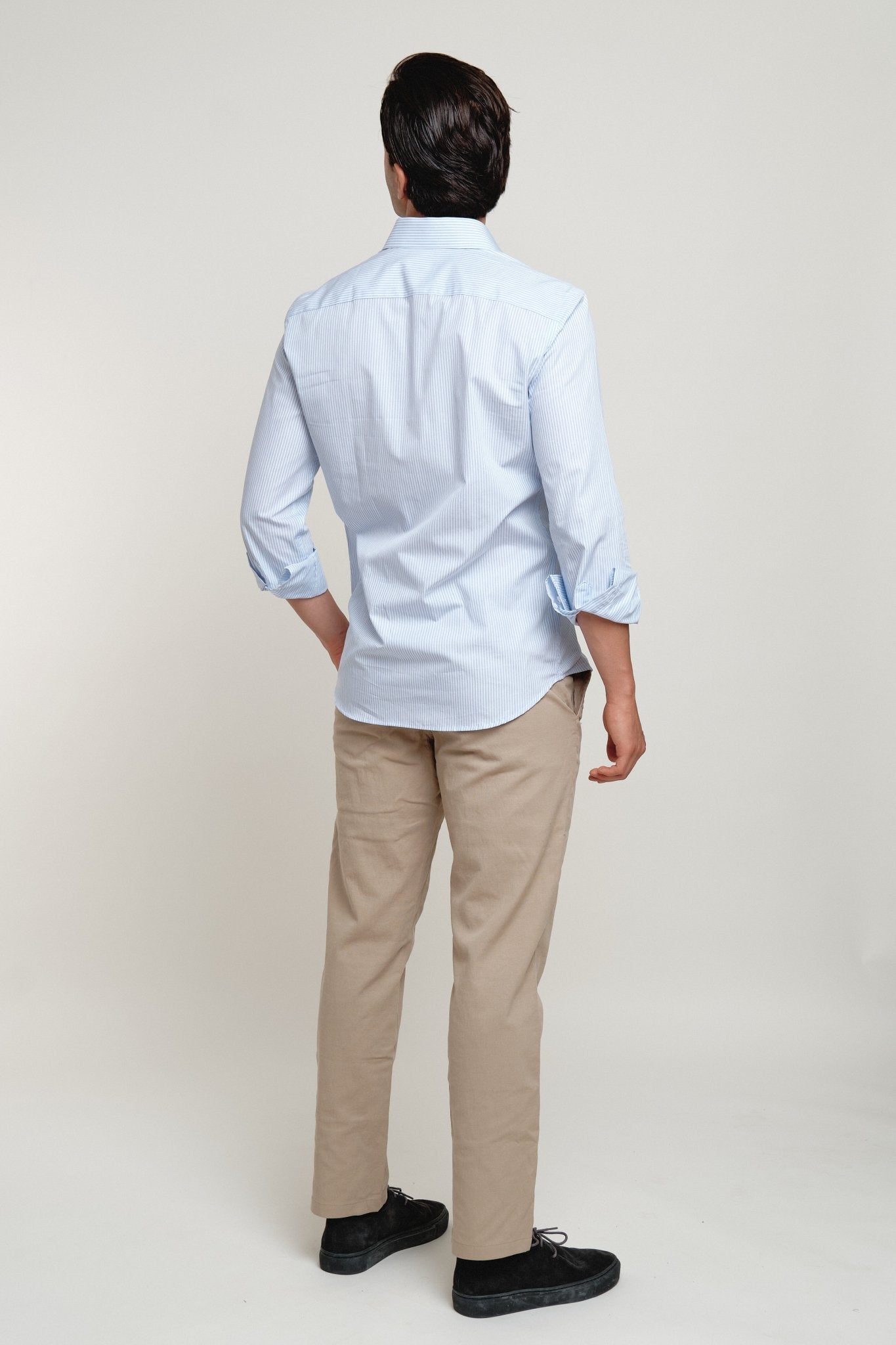 Camisa Harry Rayas Celeste - Sohhan