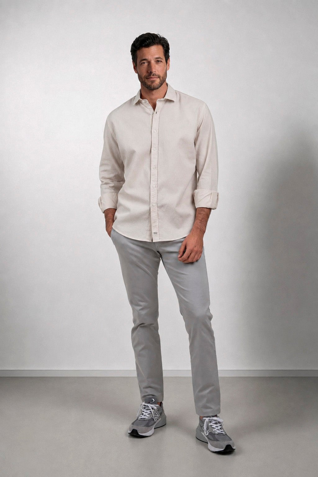 Camisa Holt Colmena Crudo - Sohhan