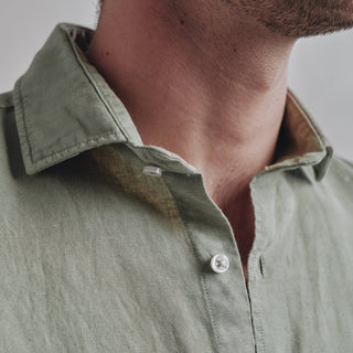 Camisa Lino Boracay Verde Amazonas - Sohhan