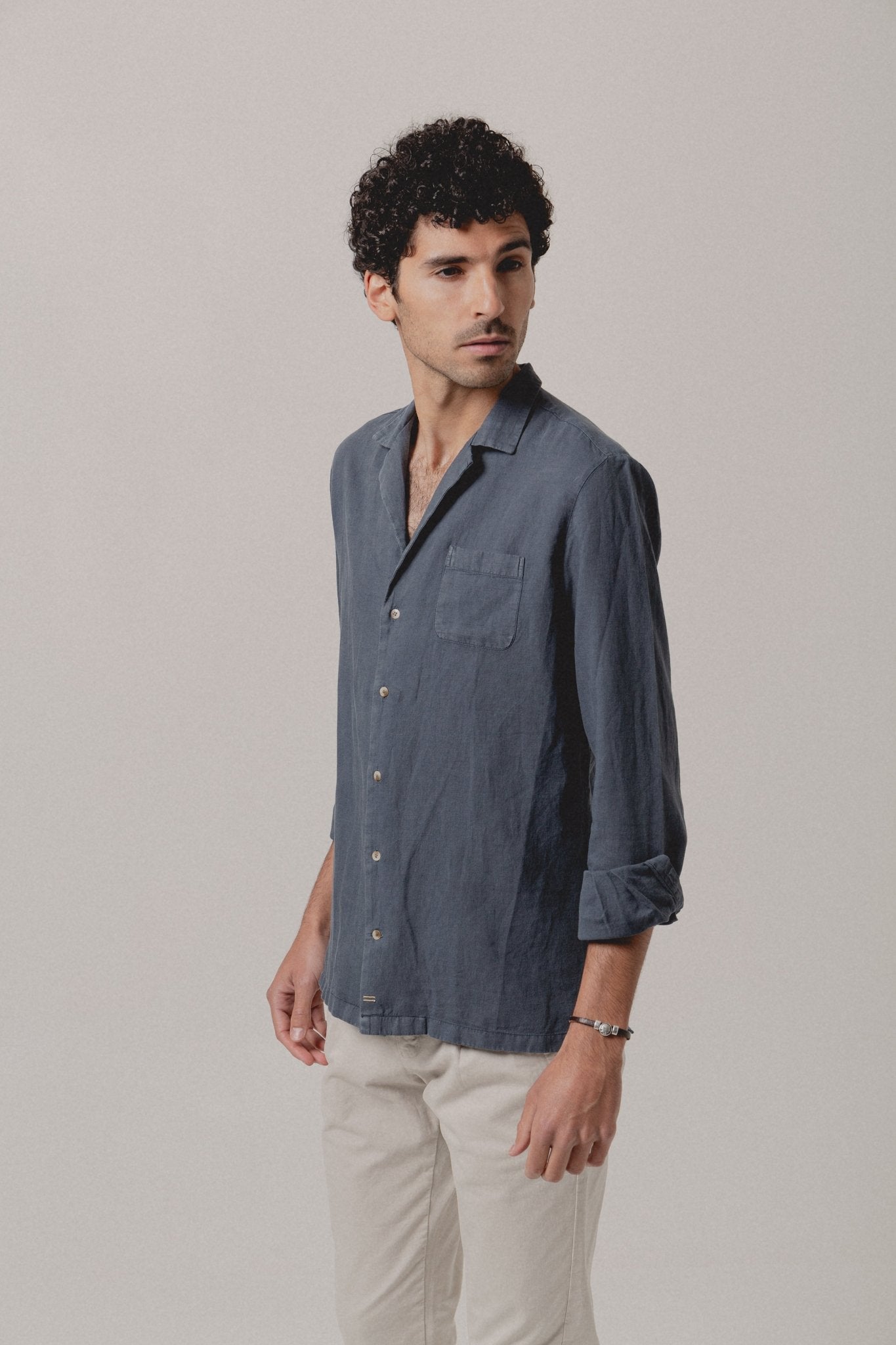 Camisa Lino Hawaiana Duncan Catania - Sohhan