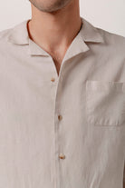 Camisa Lino Hawaiana Duncan Crudo - Sohhan