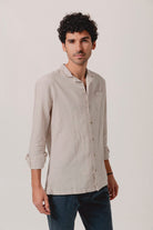 Camisa Lino Hawaiana Duncan Crudo - Sohhan