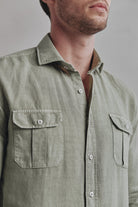 Camisa Lino Ipanema Verde Amazonas - Sohhan