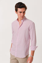 Camisa Lino Mil Rayas Rosa - Sohhan