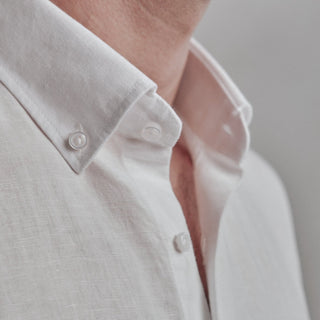 Camisa Lino Navagio Blanco - Sohhan