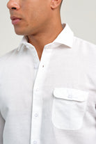 Camisa Lino Portofino Blanco - Sohhan