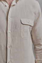 Camisa Lino Portofino Vainilla - Sohhan