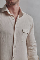 Camisa Lino Portofino Vainilla - Sohhan
