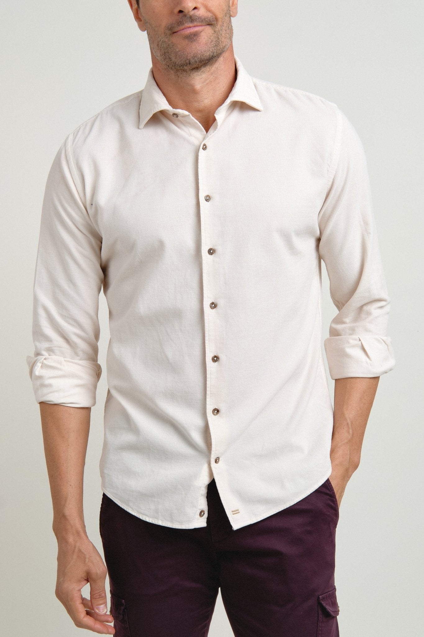 Camisa Micropana Tissor Crudo - Sohhan