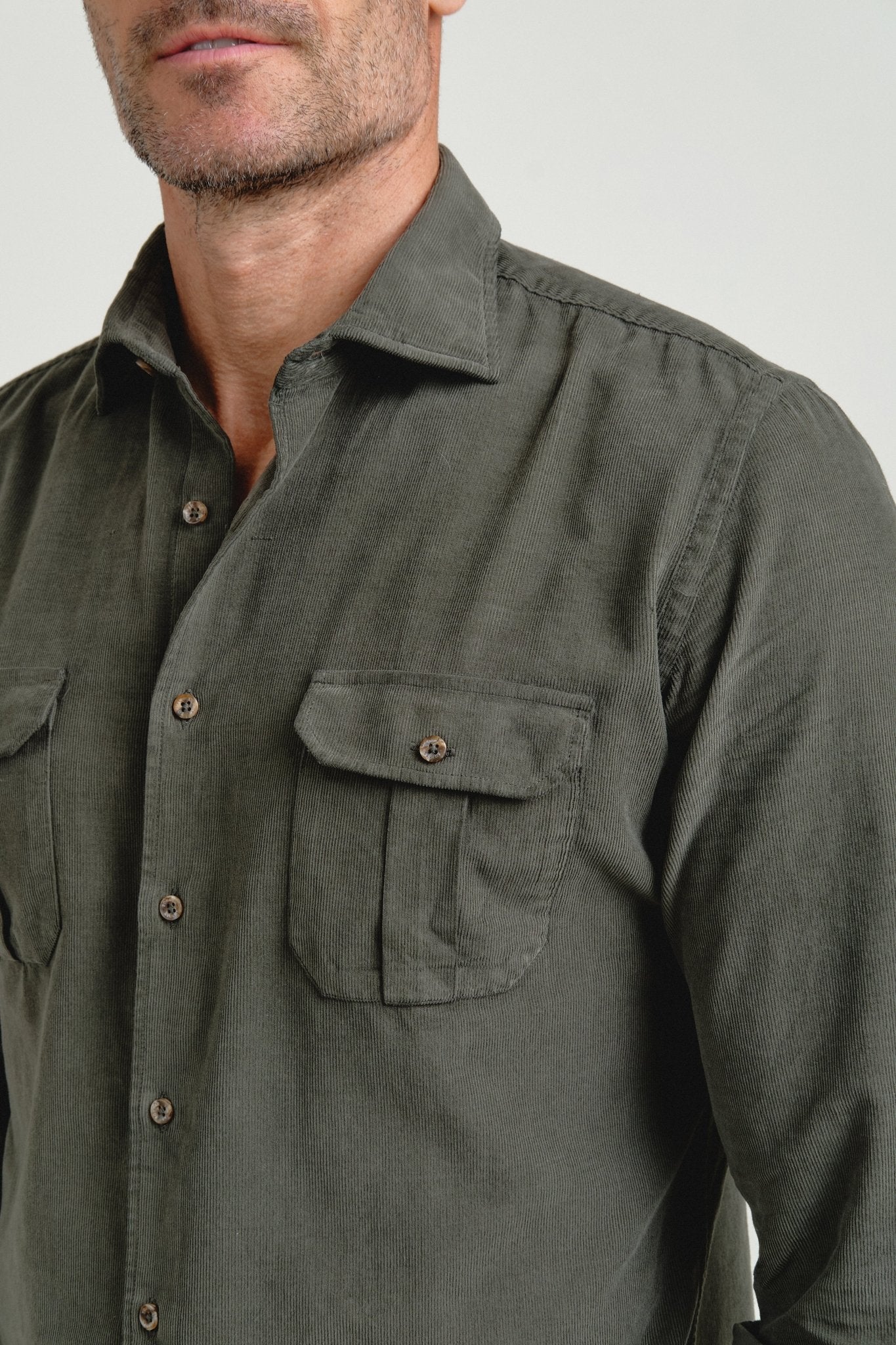 Camisa Micropana Tissor Sahara Verde - Sohhan