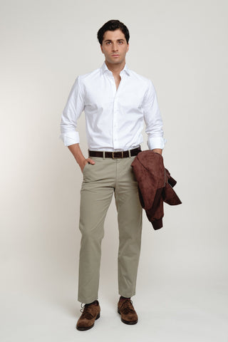 Camisa Oxford Classic Doble Puño Blanco - Sohhan