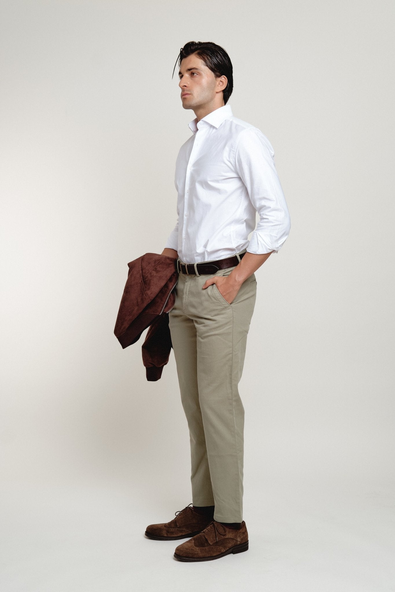 Camisa Oxford Classic Doble Puño Blanco - Sohhan