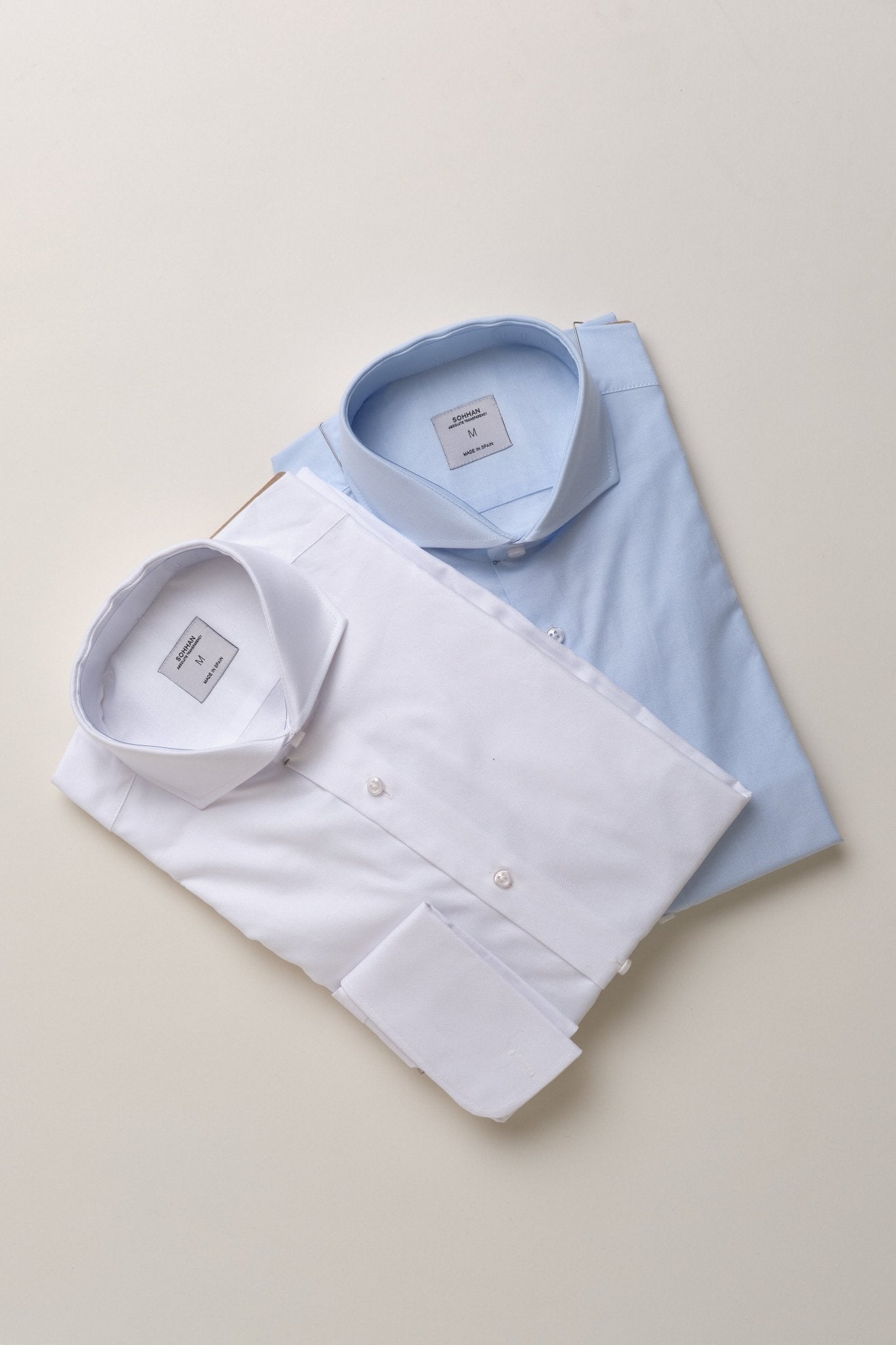 Camisa Oxford Classic Doble Puño Celeste - Sohhan