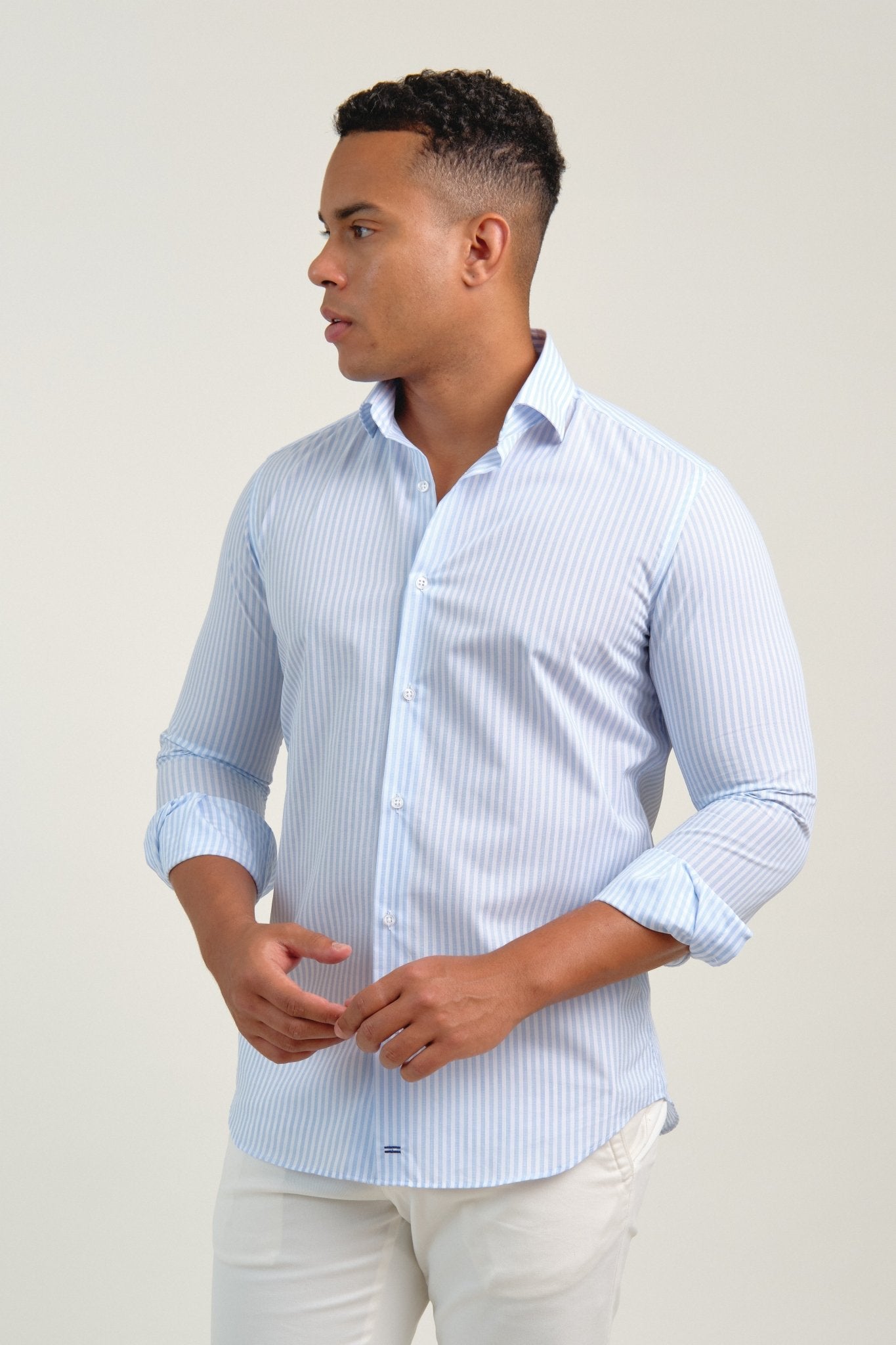 Camisa Oxford Sassari Raya Celeste - Sohhan