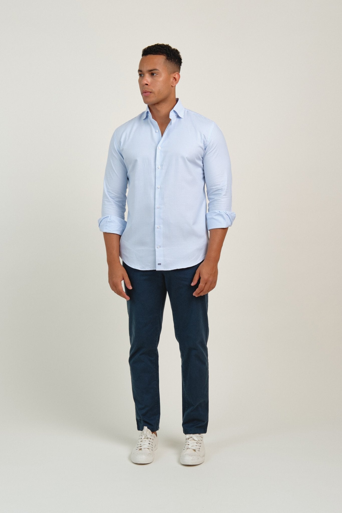 Camisa Oxford Treviso Raya Celeste - Sohhan