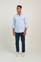 Camisa Oxford Treviso Raya Celeste - Sohhan