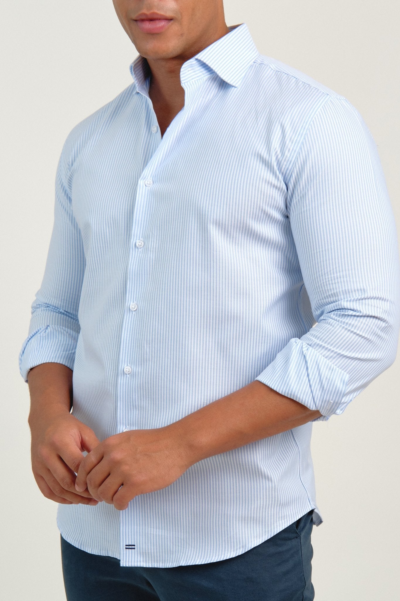 Camisa Oxford Treviso Raya Celeste - Sohhan