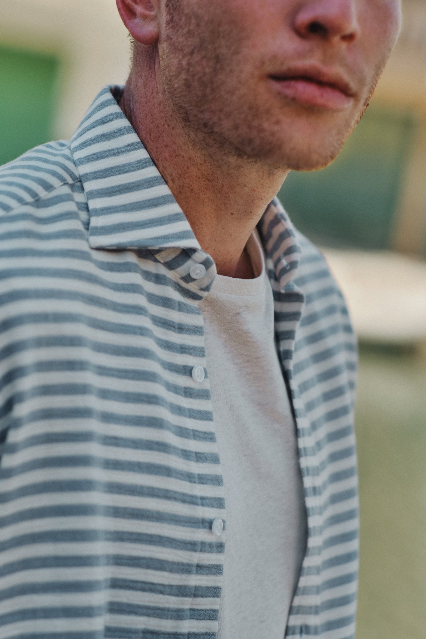Camisa Porto Raya Horizontal Celeste - Sohhan