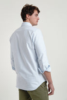 Camisa Soft Touch Rayas Celeste - Sohhan