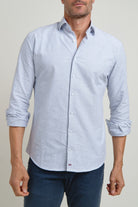 Camisa Soft Touch Rayas Marino - Sohhan