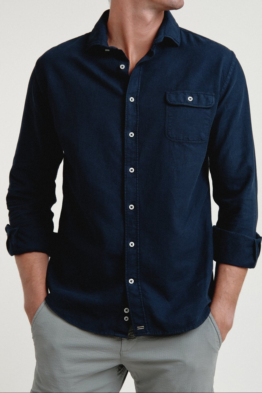 Camisa Theo Estructura Un Bolsillo Catania - Sohhan
