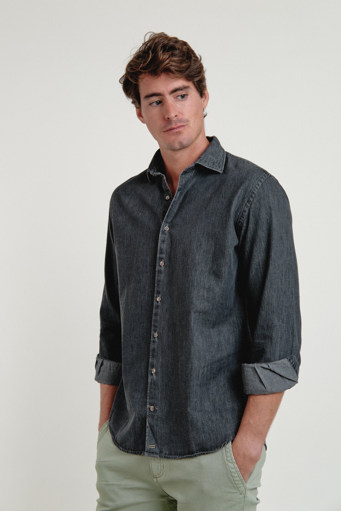 Camisa Vaquera Ranger Gris - Sohhan