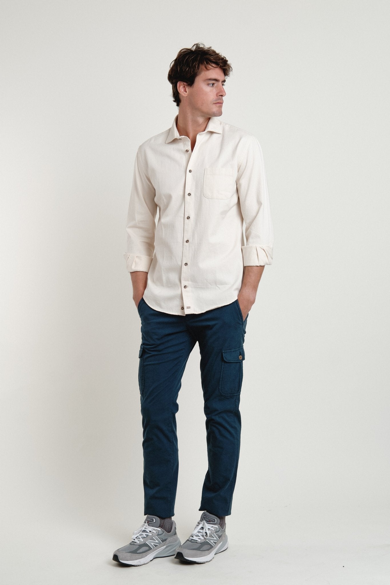 Camisa Vaquera Un Bolsillo Ecru Edition - Sohhan