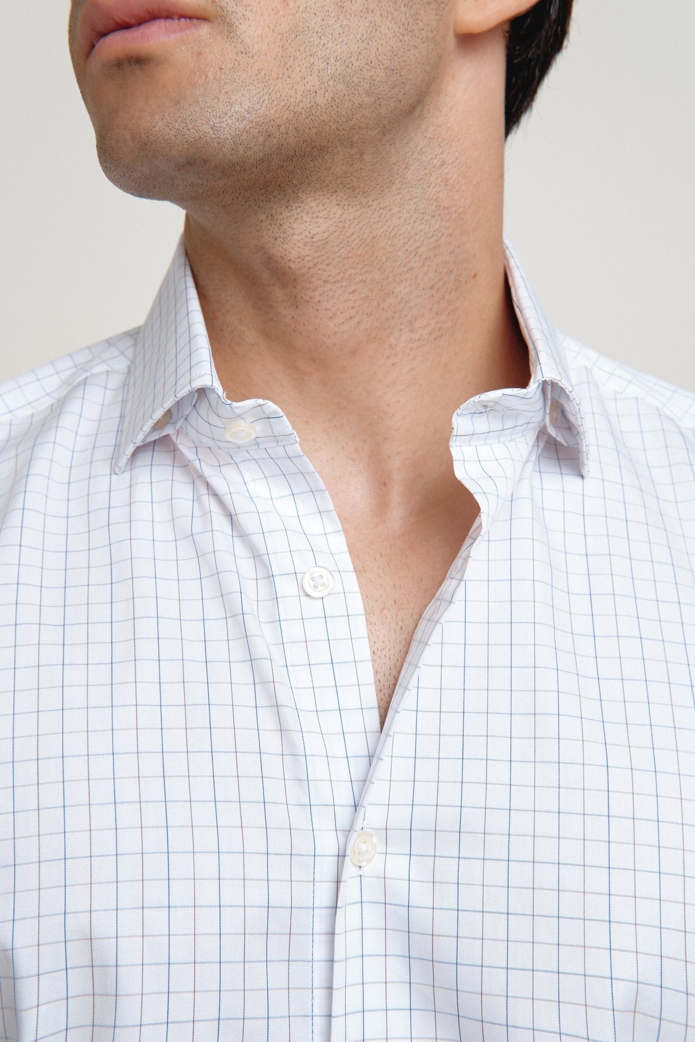 Camisa Verona Cuadros Azul y Marrón - Sohhan