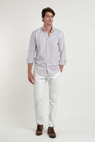 Camisa Villela Burdeos y Azul - Sohhan