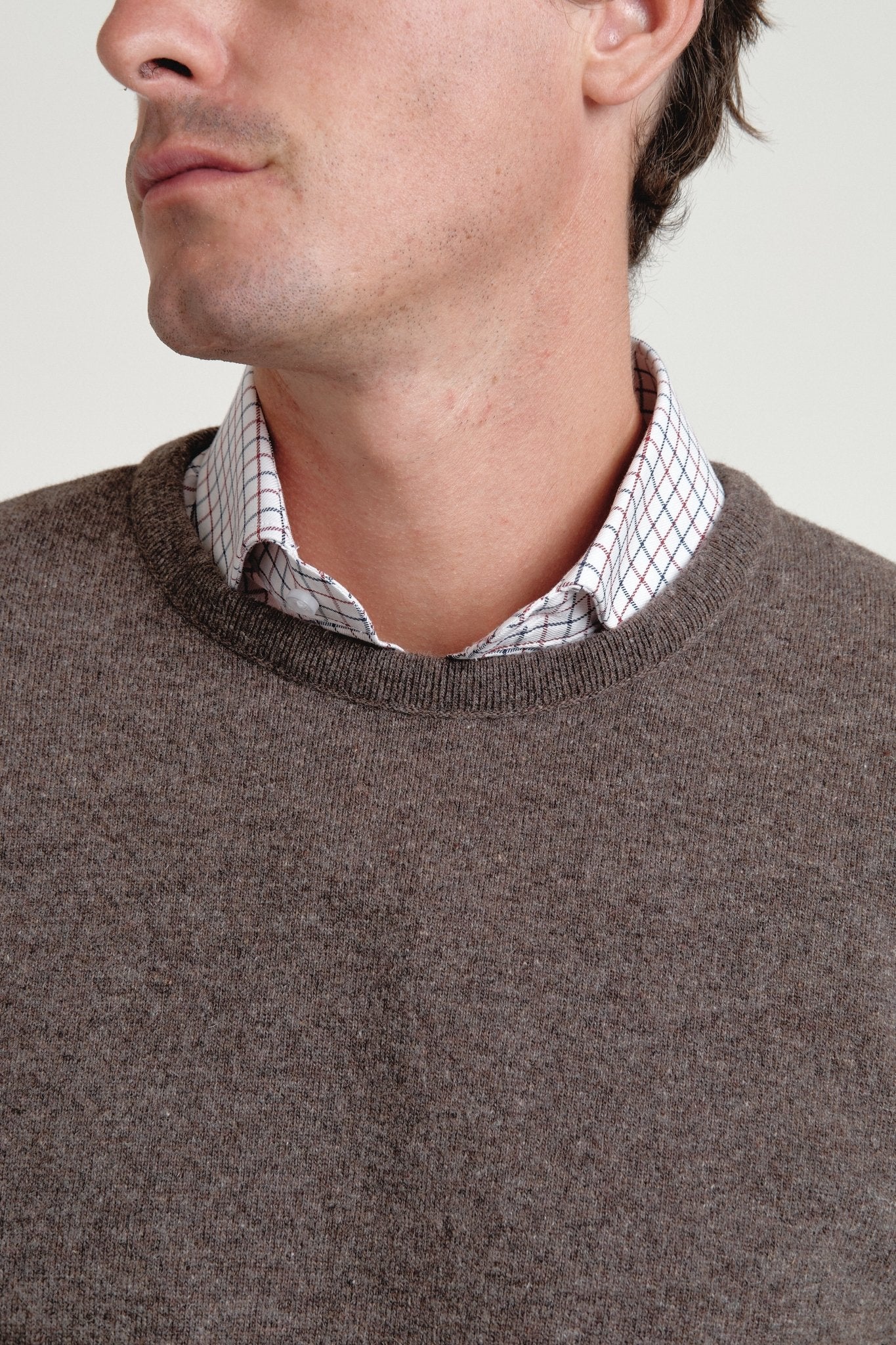 Camisa Villela Burdeos y Azul - Sohhan