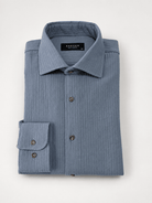 Camisa Wale Azul Empolvado - Sohhan