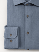 Camisa Wale Azul Empolvado - Sohhan