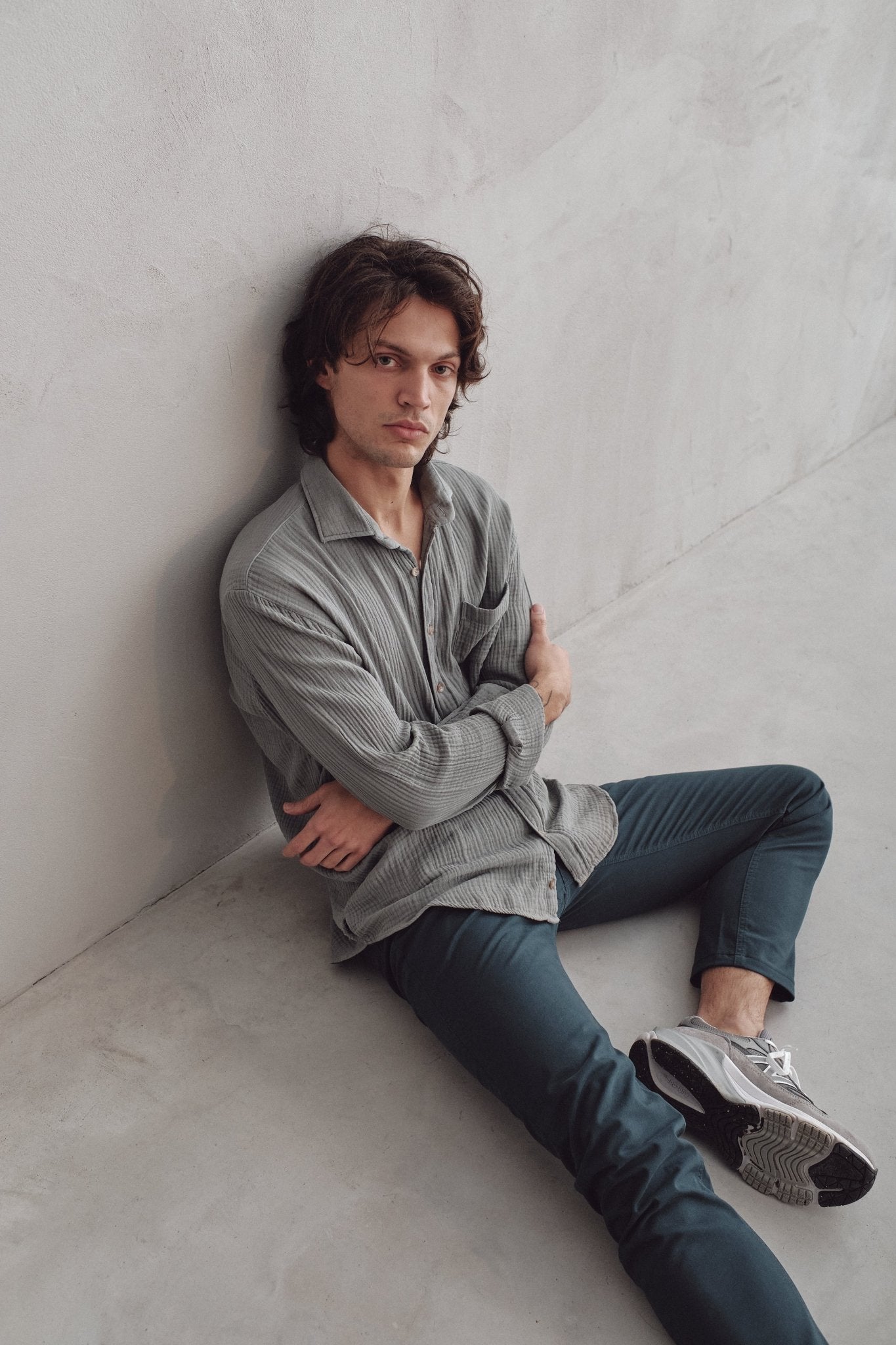 Camisa Waves Un bolsillo Verde - Sohhan