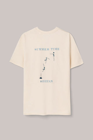 Camiseta Summer Time Ecru - Sohhan