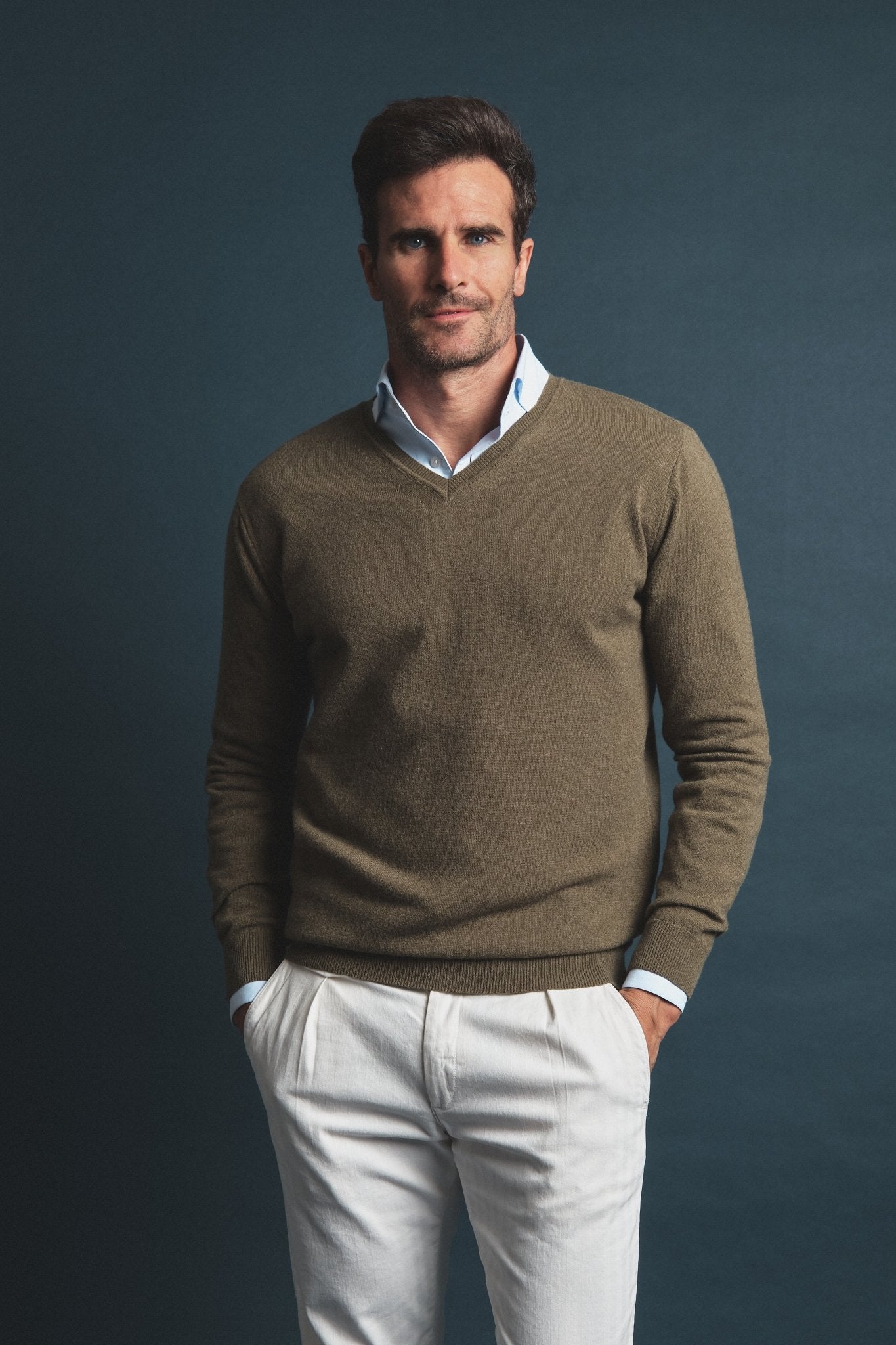 Cashmere Sweater Green Hustle Heritage - Sohhan