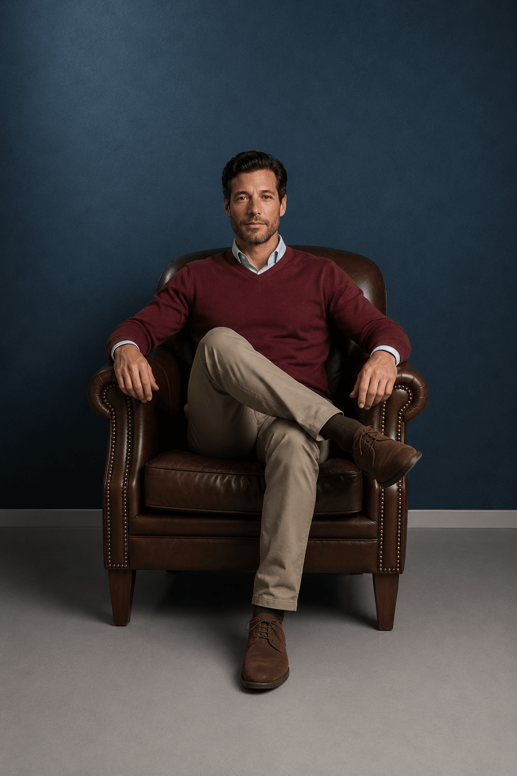 Cashmere Sweater Terracotta Hustle Heritage - Sohhan